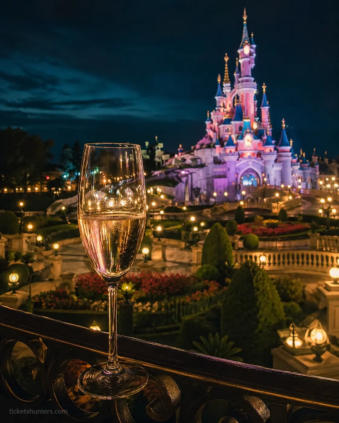 The Global Disneyland Blueprint VIP Balcony View at Disneyland Paris
