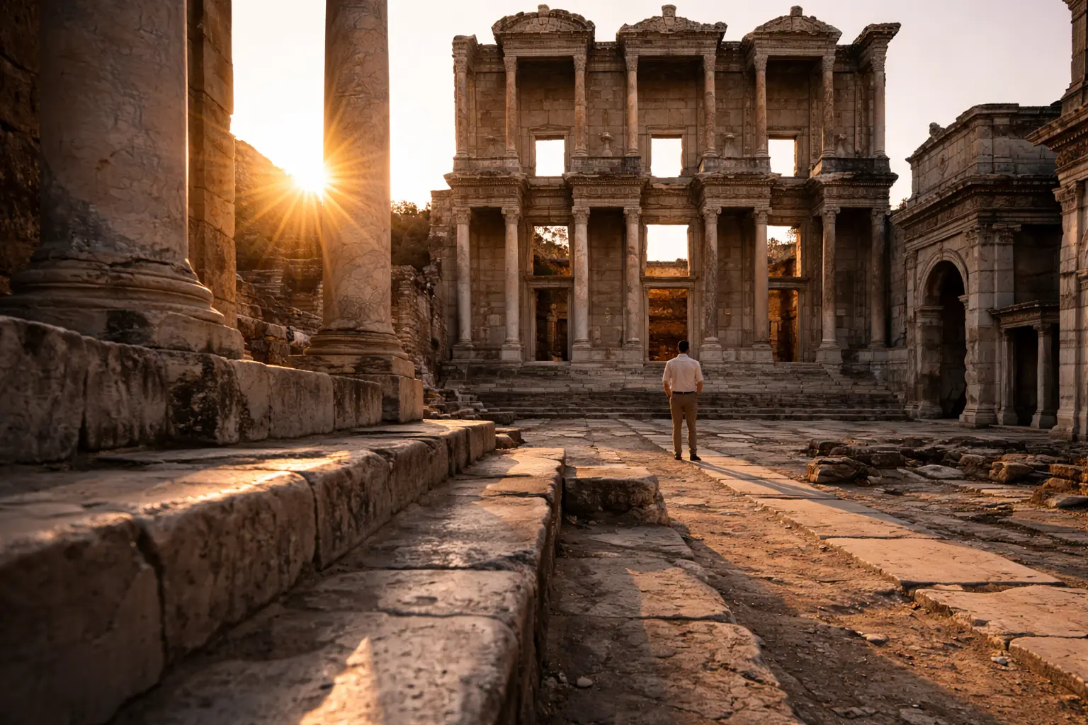 The Honest Turkey Travel Guide 2026: Ephesus Library of Celsus at golden hour.