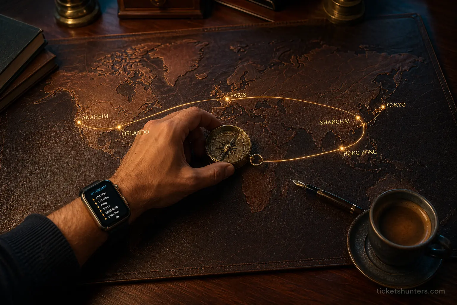 The Global Disneyland Blueprint World Map Route Planning with The Travel Architect