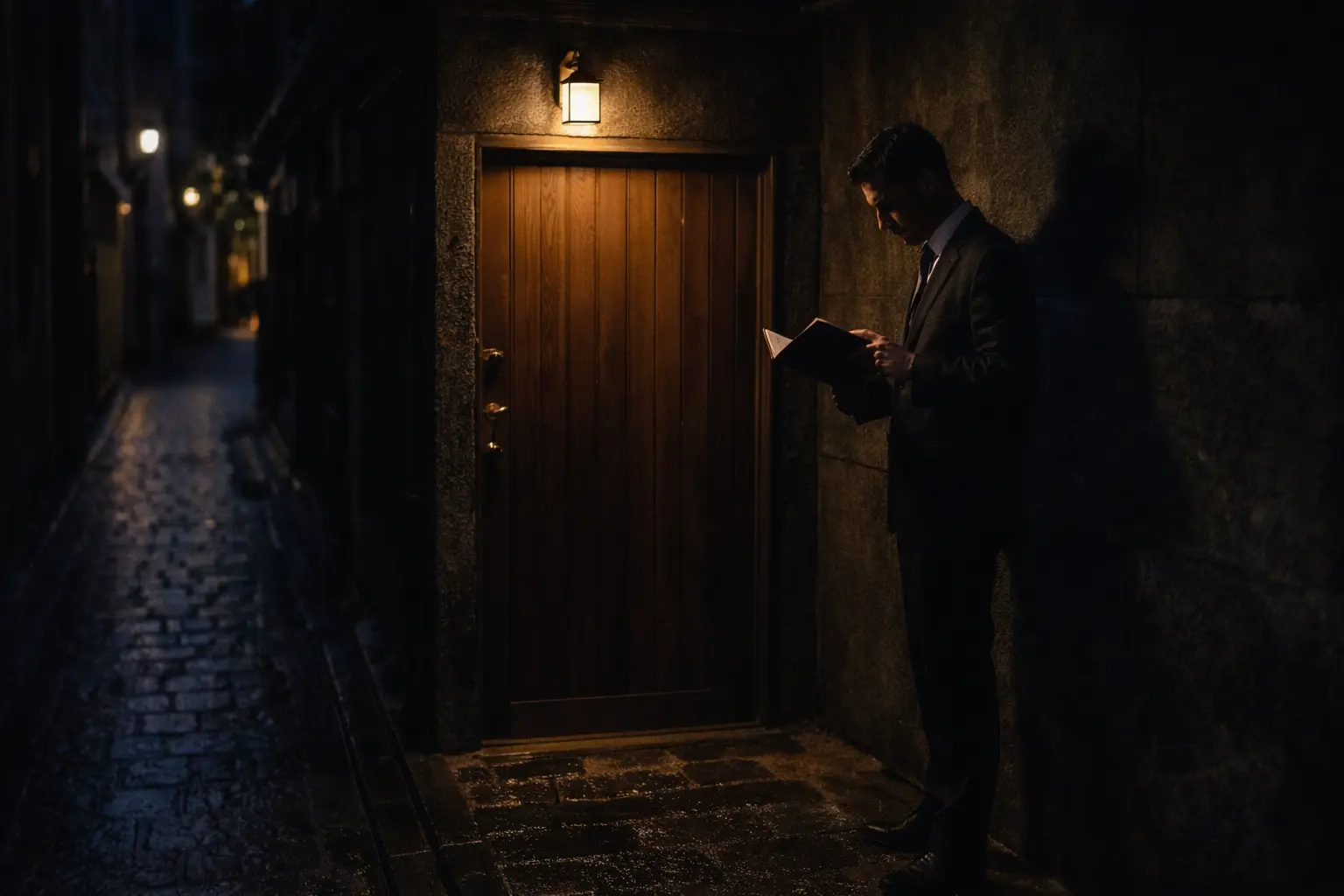 MICHELIN RESTAURANTS 🍽️ A discreet, unmarked wooden entrance of an exclusive 3-star Michelin restaurant representing the World's best Michelin restaurants 2026