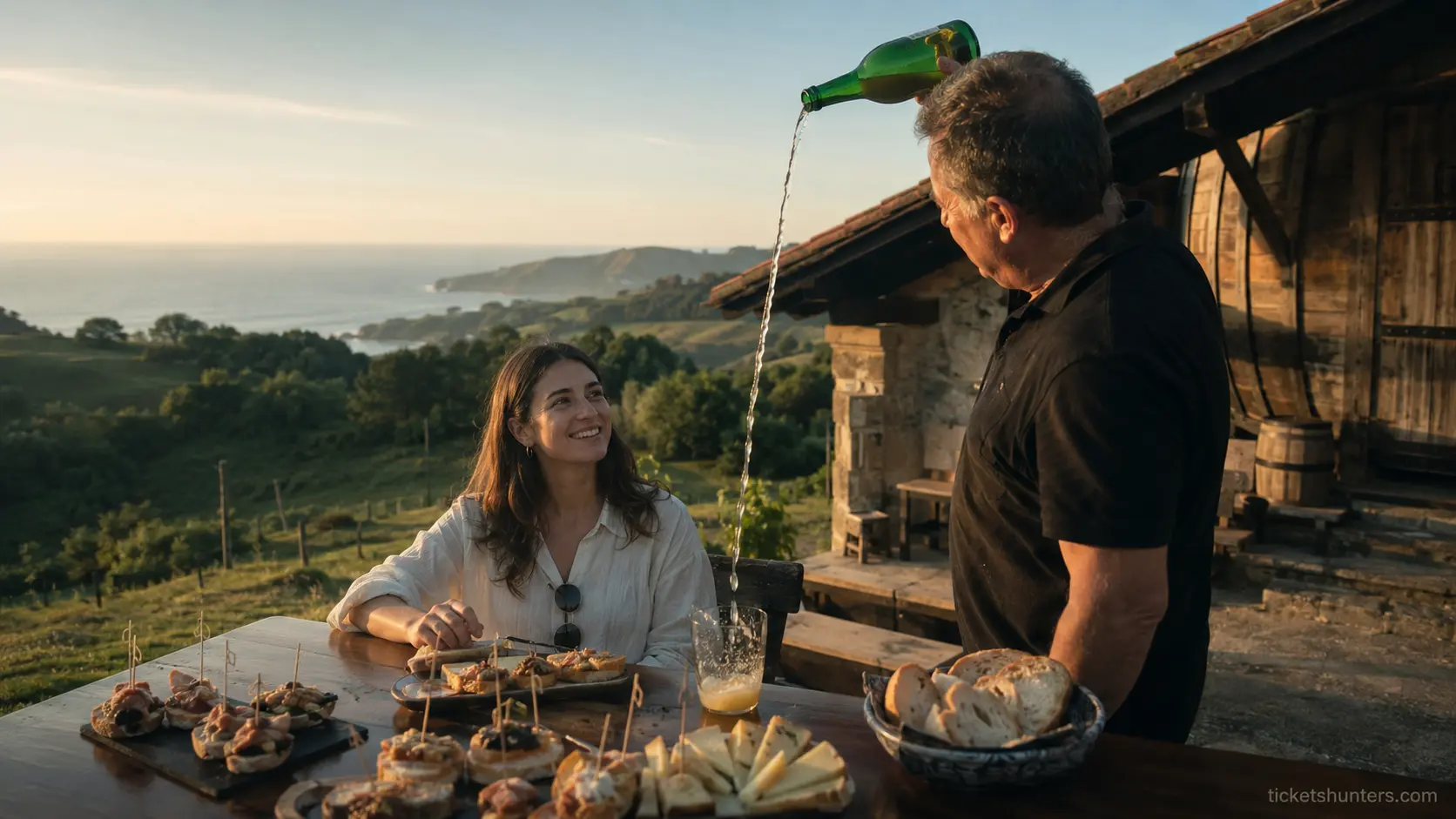 Basque cider house pintxos food tour Spain — culinary travel at its most authentic