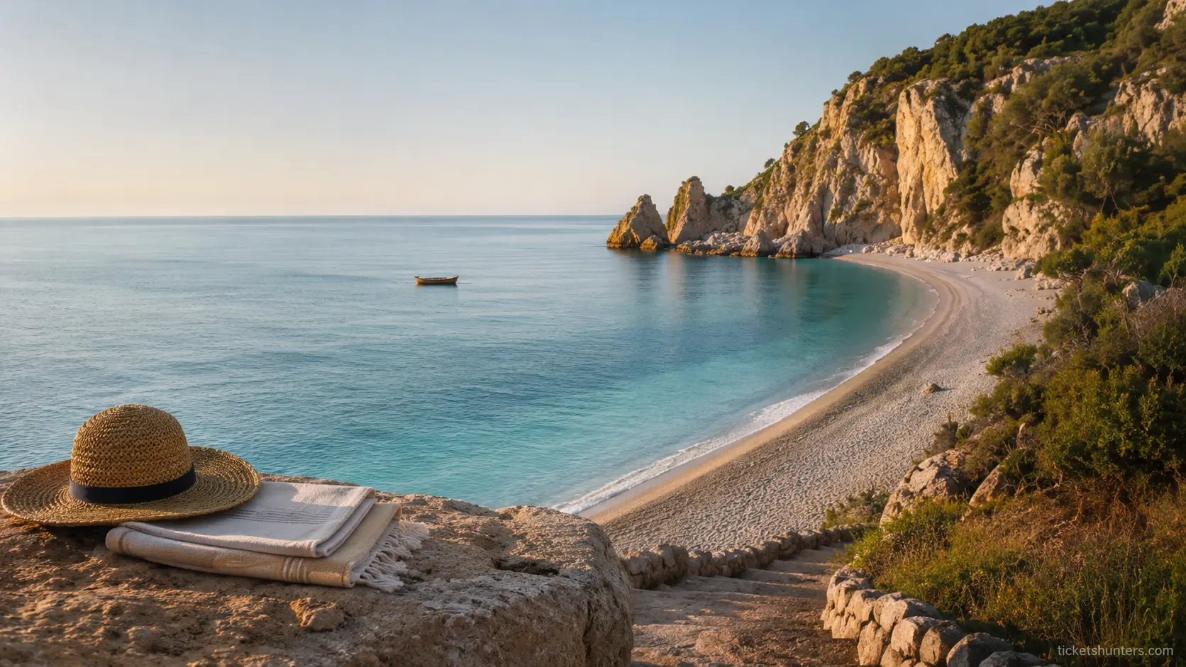 EUROPE'S BEACHS 2026 GUIDE 🏖️ Europe's most beautiful beaches 2026 — secluded Mediterranean cove turquoise water quiet luxury