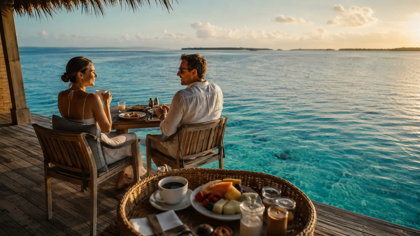 Honeymoon Blueprint 2026 — overwater breakfast quiet luxury Maldives island resort