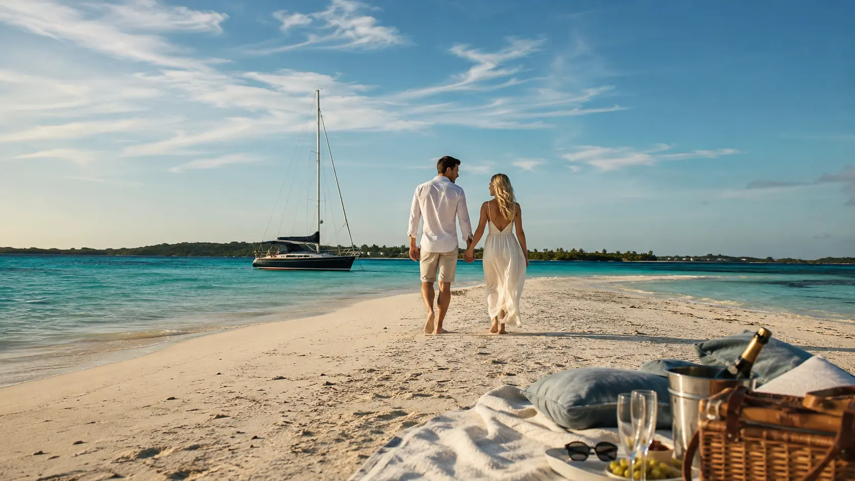 Honeymoon Blueprint 2026 — private sandbar walk tropical romance Seychelles Indian Ocean