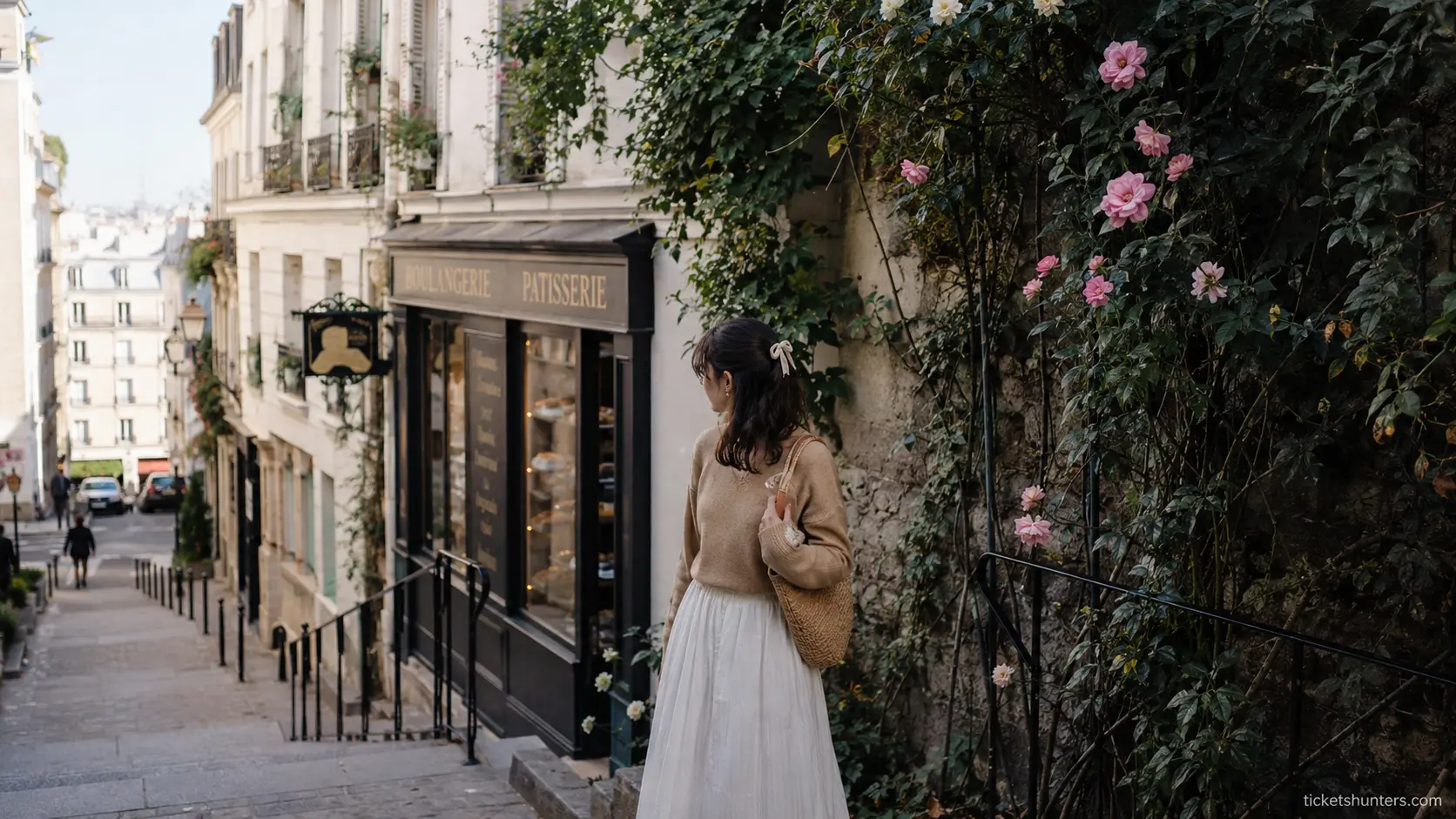 PARIS TRAVEL GUIDE 2026 🌍 4 Paris Travel Guide 2026 — hidden Montmartre street with traditional bakery