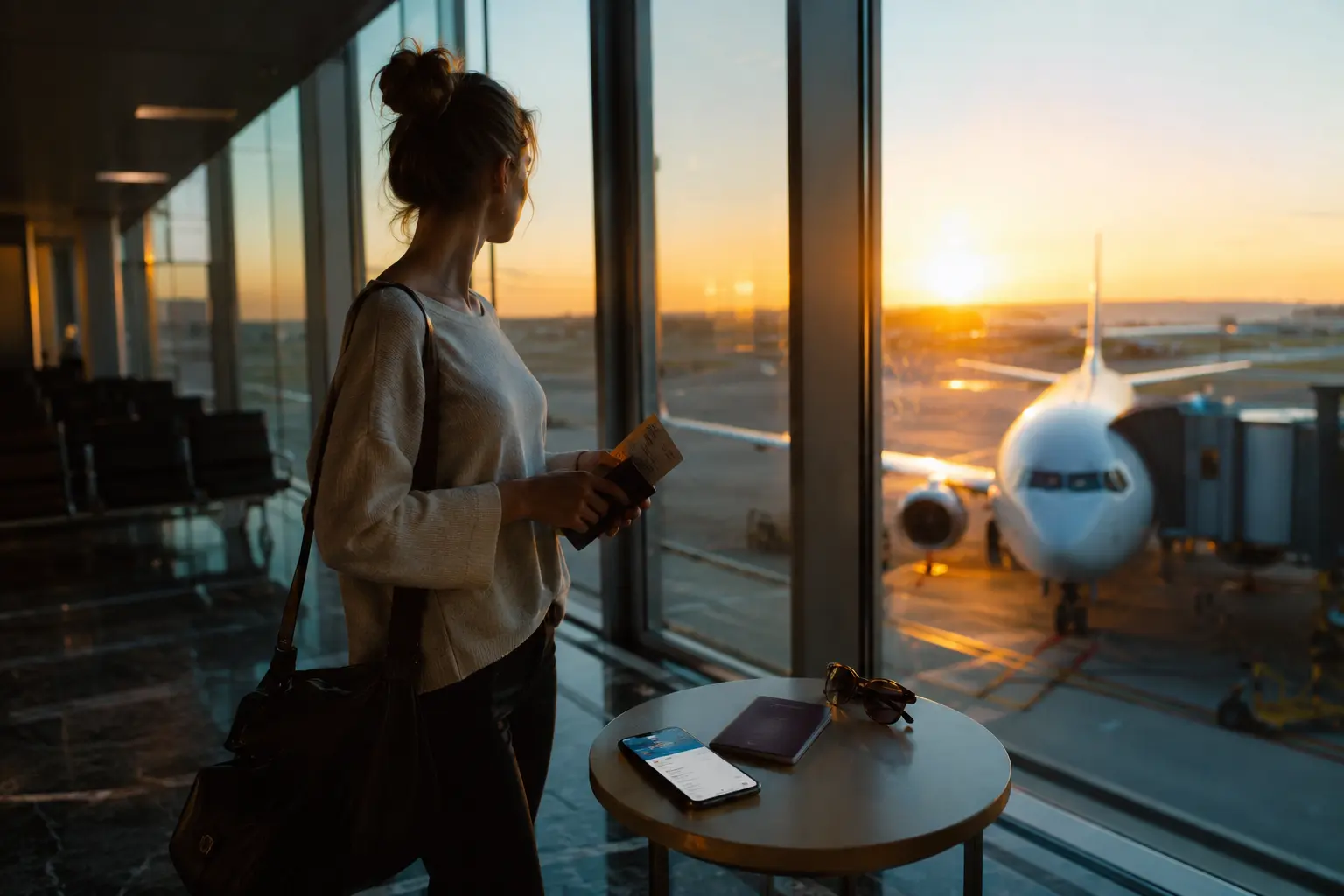 AVIASALES โ๏ธ 2 Aviasales review 2026 โ airport gate sunrise boarding pass departure