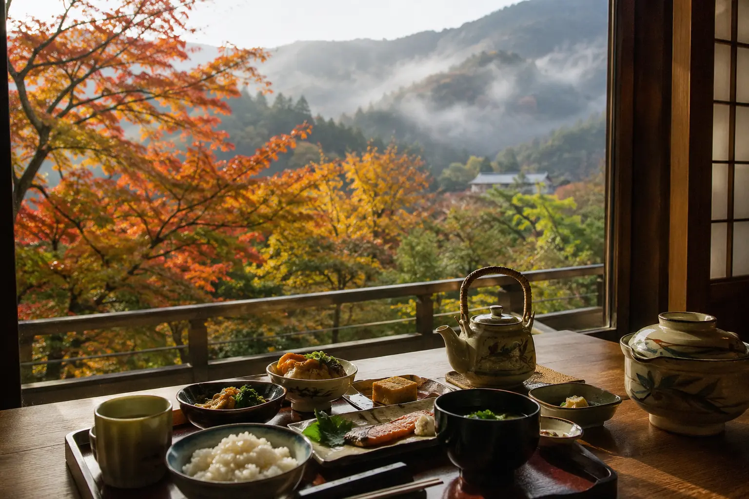 JAPAN TRAVEL GUIDE 2026 π― 9 Japan Autumn 2026 travel guide β ryokan breakfast mountain view autumn colors
