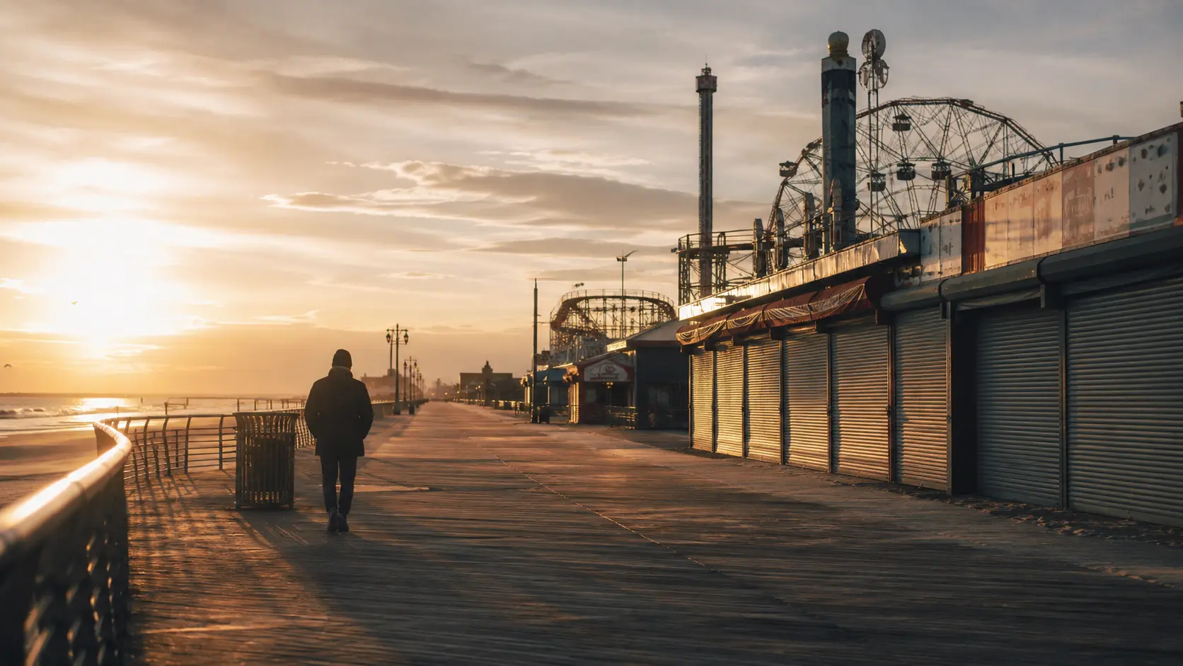 NEW YORK π½ 2 New York Travel Guide 2026 β Coney Island boardwalk sunrise walk Brooklyn