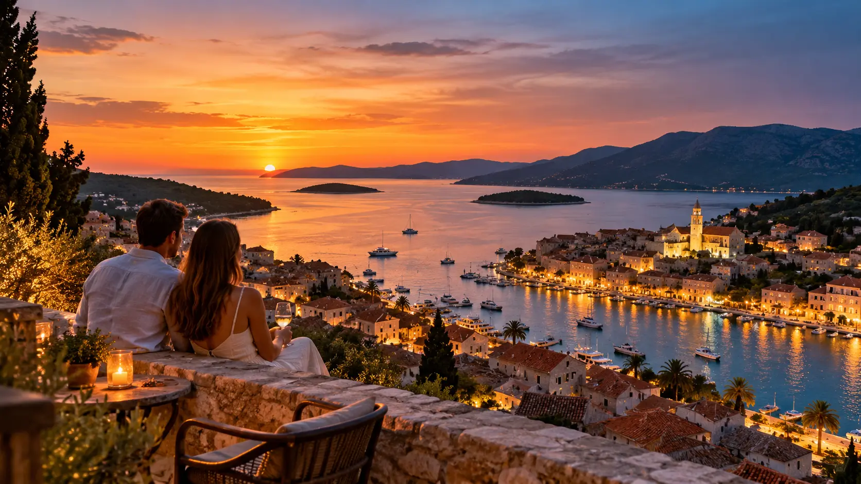 Why Risk Traps? 7 Overrated Places & Where to Go Instead 7 Overrated crowds left behind at a quiet Adriatic harbor at sunset with small boats moored